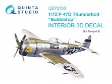 1/72 P-47D Thunderbolt Bubbletop Interior for Tamiya