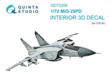 1/72 MiG-25PD  & color Interior for ICM