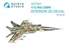 1/72 MiG-25BM  & color Interior for ICM