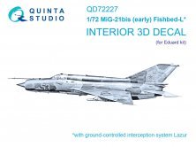 1/72 MiG-21bis early color Interior for Eduard