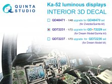 1/72 Ka-52 luminous displays upgrade for Dream Models/QNT