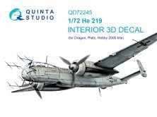 1/72 He 219 color Interior for Dragon