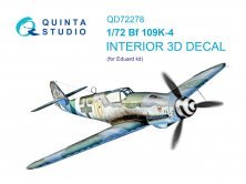 Quinta Studio Bf 109K-4 Int�rieur 3D 1/72 pour Eduard