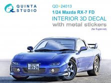 1/24 Mazda RX-7 FD Interior for Fujimi with metal sticker