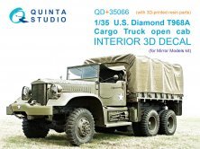 1/35 U.S. Diamond T 968A open cab 3D & color Inter.
