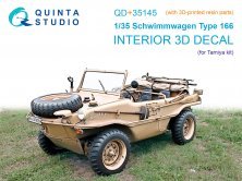 1/35 Schwimmwagen Type 166 Interior for Tamiya with resin
