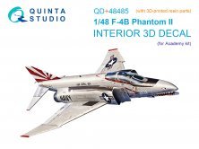 1/48 McDonnell F-4B Phantom II Interiorfor Academy with resin