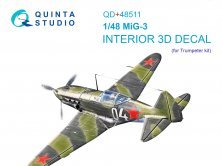 1/48 MiG-3 3D-Printed & color Interior for Trumpeter