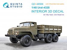 1/48 Ural 4320 coloured Interior for Kitty Hawk and Zimi model