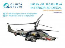 1/48 Ka-50 black panels color interior for Italeri