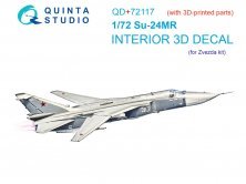 1/72 Su-24MR Interior for Zvezda with 3D-printed resin part