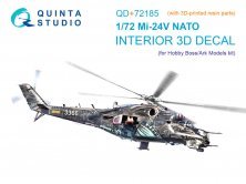 1/72 Mi-24V NATO Interior for Hobby Boss/ARK Models with 3D part