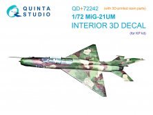 1/72 MiG-21UM color Interior KP