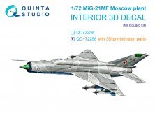 1/72 MiG-21MF Moscow plant 3D-Pr. & color interior for Eduard