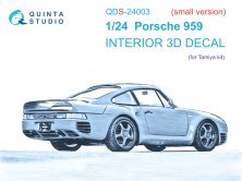 1/24 Porsche 959 Interior Small version for Tamiya