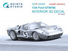 1/24 Ford GT40 Mark II 66 3D & color interior MENG SMALL