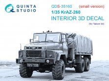 1/35 KrAZ-260 color Interior for Takom SMALL