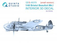 1/48 Bristol Beaufort Mk.I Interior for ICM Small version