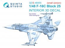 1/48 Lockheed-martin F-16C block 25 small version for Kinetic