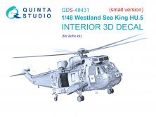 1/48 Westland Sea King HU.5 Interior Small version for Airfix
