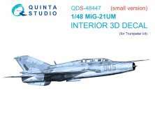 1/48 MiG-21UM Interior for Trumpeter, small version