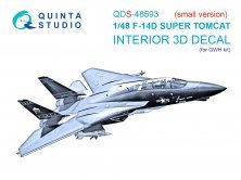 1/48 F-14D Super Tomcat Interior for GWH Small version
