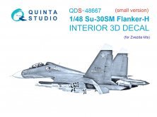 Quinta Studio Su-30SM Int�rieur 3D 1/48 Zvezda
