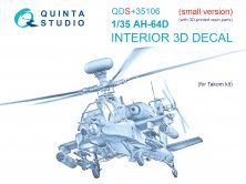 1/35 Boeing/Hughes AH-64D small version for Takom