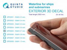 Waterline for ships & submarine 0.7 mm
