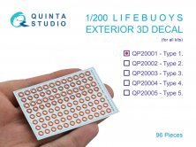 QUINTA STUDIO Bou�es de Sauvetage Type 1 - Maquette Navale 1/200