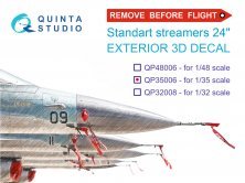 1/35 Remove Before Flight standart external streamer 24, 20 Pcs