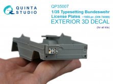 1/35 Typesetting Bundeswehr license plates