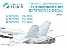 1/72 F/A-18A/B/C/D tail reinforcement plates