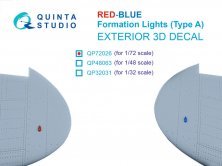 Quinta Studio Feux de Formation Rouge-Bleu Type A 1/72