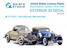 Plaques d'immatriculation US Sud-Est 1/24 (1910-1940)