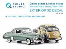 Plaques Immatriculation USA Sud-Est 1940-1950 - Maquette 1/24