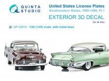 Plaques d'immatriculation US Sud-Ouest 1/24 (1950-1960)