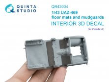 Quinta Studio Tapis de sol et garde-boue UAZ-469 1/43 Zvezda