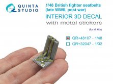 1/48 British Fighter Seatbelts late WWII, post-war