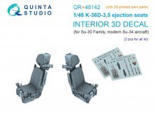 Quinta Studio Si�ges �jectable K-36D-3,5 1/48 Su-30 Su-34