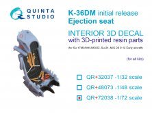 1/72 K-36DM for initial release ejection seat for Su-17, Su-24