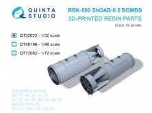 QUINTA STUDIO RBK-500 ShOAB-0.5 Bombes 1/32 QUINTA STUDIO RBK-500 ShOAB-0.5 Bombes 1/32