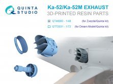 1/48 Ka-52/Ka-52M Exhaust Device for Zvezda/QNT