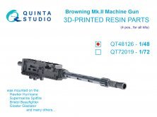 1/48 Browning Mk.II Machine gun, 4 pcs