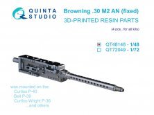 Browning .30 M2 AN festes MG 1/48 - Quinta Studio (4 Stk.)