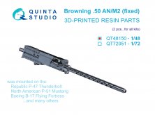 Browning .50 AN/M2 fisso 1/48 - Quinta Studio (x2)
