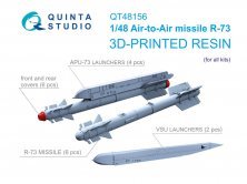 Quinta Studio Missiles R-73 AA avec lanceurs 1/48 - 6 pcs