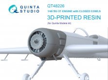 QUINTA Studio 1/48 Moteur Su-31 Capots Ferm�s