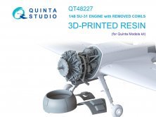 1/48 Su-31 Engine With Removed Cowls QUINTA