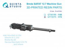 Quinta Studio Breda SAFAT 12.7 Mitrailleuse italienne WWII 1/72
